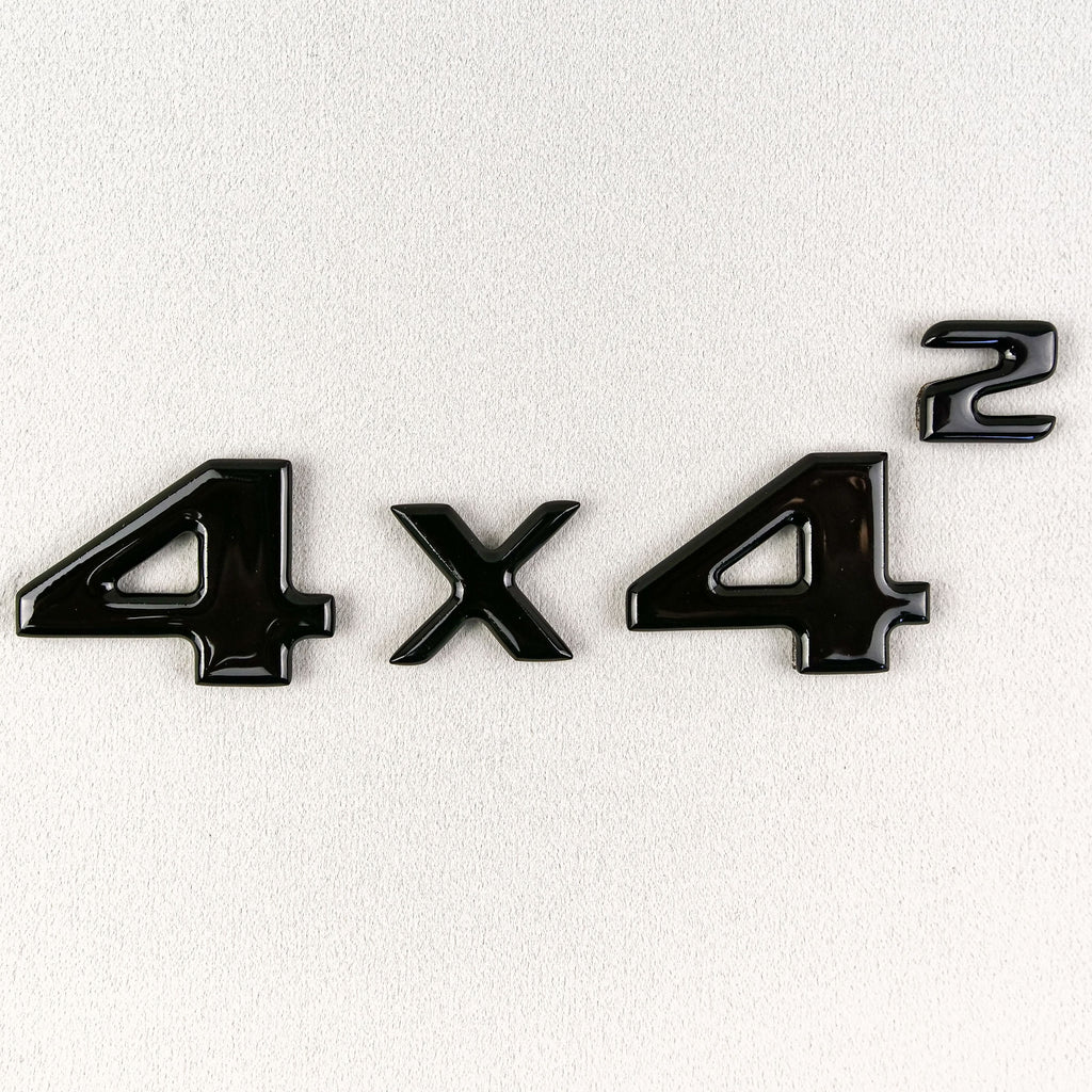 Black 4x4 Squared Badge Trunk Emblem for Mercedes G Wagon W463 4x4