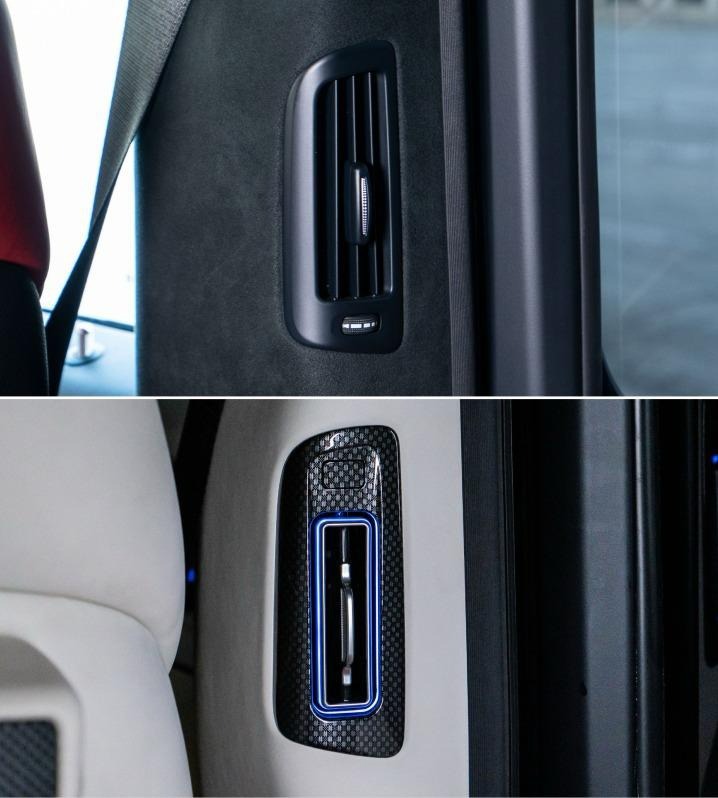Interior body pillars air vents with LED lighting for Mercedes-Benz W463A G-Class