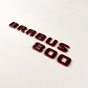 Metal RED Brabus 800 emblems badges set for Mercedes-Benz G-Class W463 W463A W464