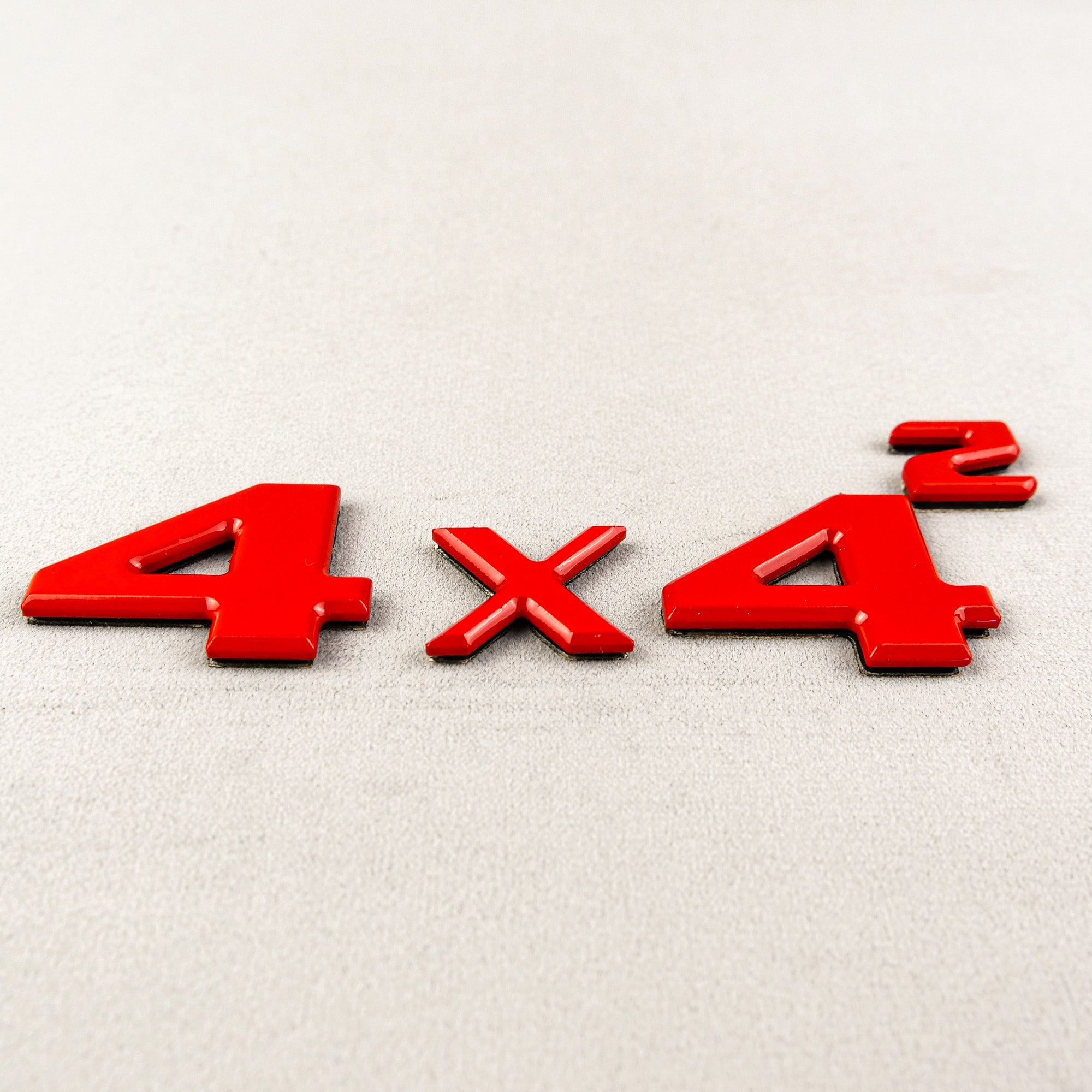 Red 4x4 Squared Trunk Badge Emblem for Mercedes G Wagon W463 4x4