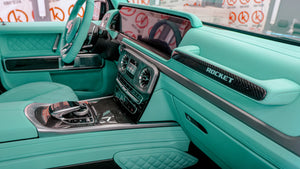 Tiffany blue interior upholstery trim remanufacture Mercedes Benz W463A G-Class G-Wagon