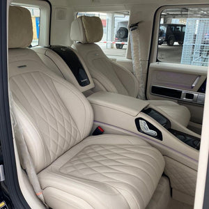 2 separate Multikontursitze hinten mit zentraler Multifunktionsplatte für Mercedes-Benz W463A W464