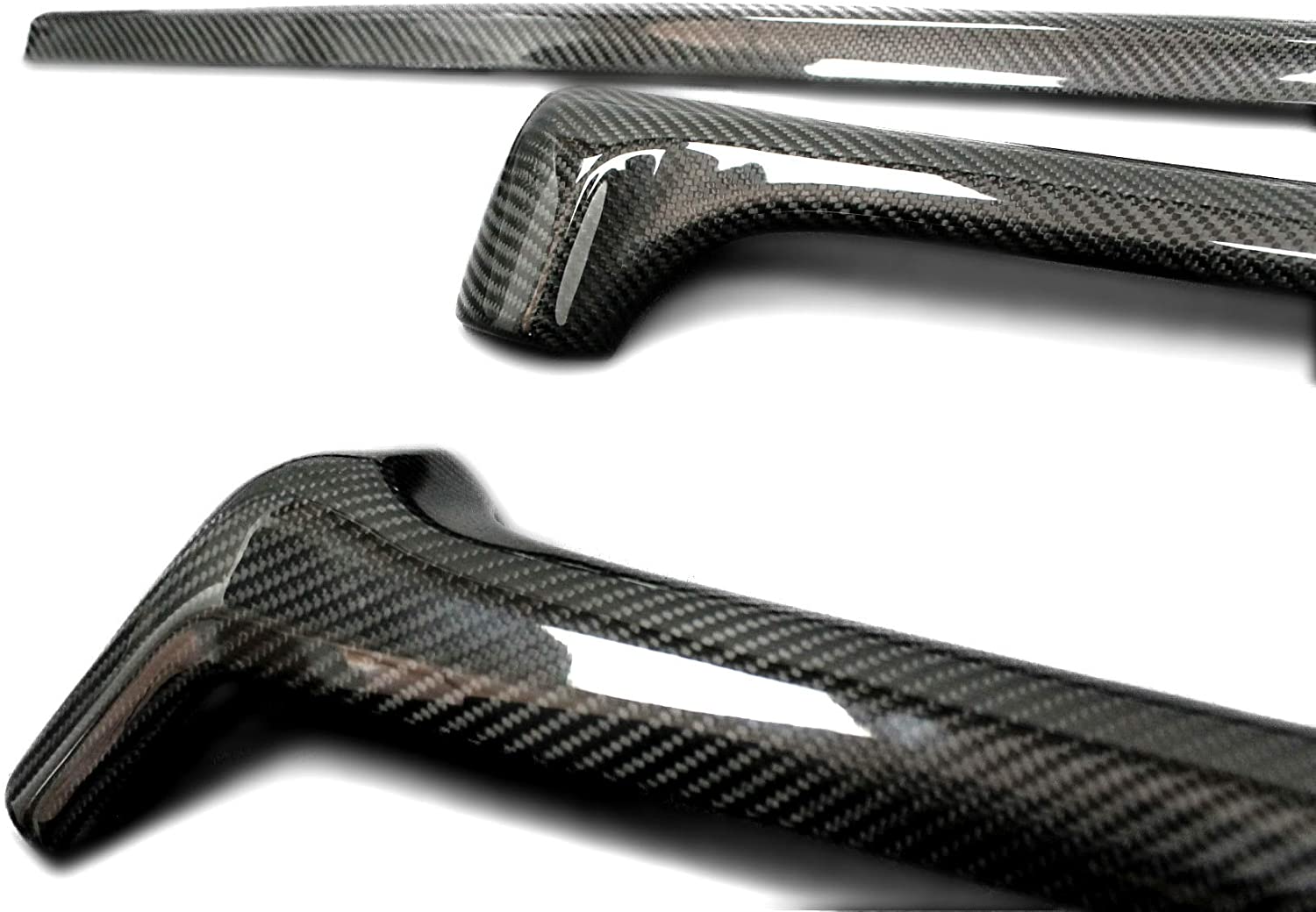 3 pcs Front window A-Pillar carbon cover trim frame for Mercedes W463 G Wagon