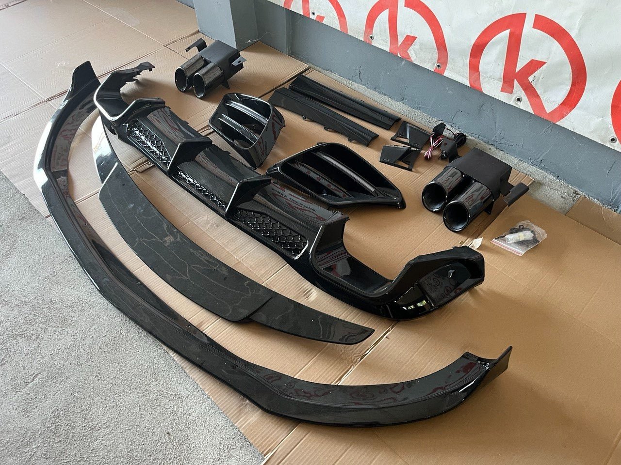 ABS Plastic Brabus Exterior Bodykit for Mercedes-Benz S-Class W223 AMG