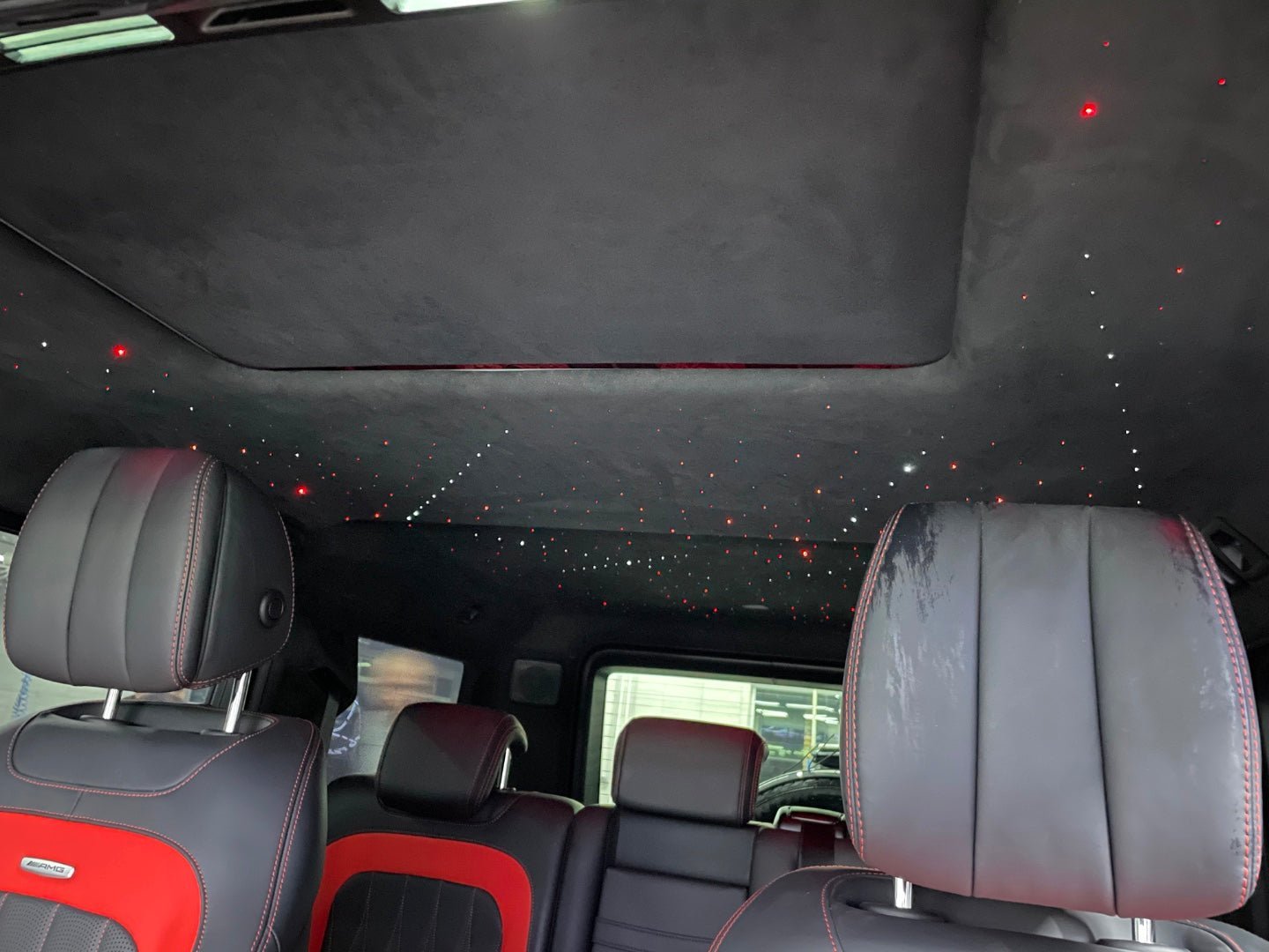 Techo interior de Alcántara Starlight con efecto estrella para Mercedes-Benz Clase G W463A