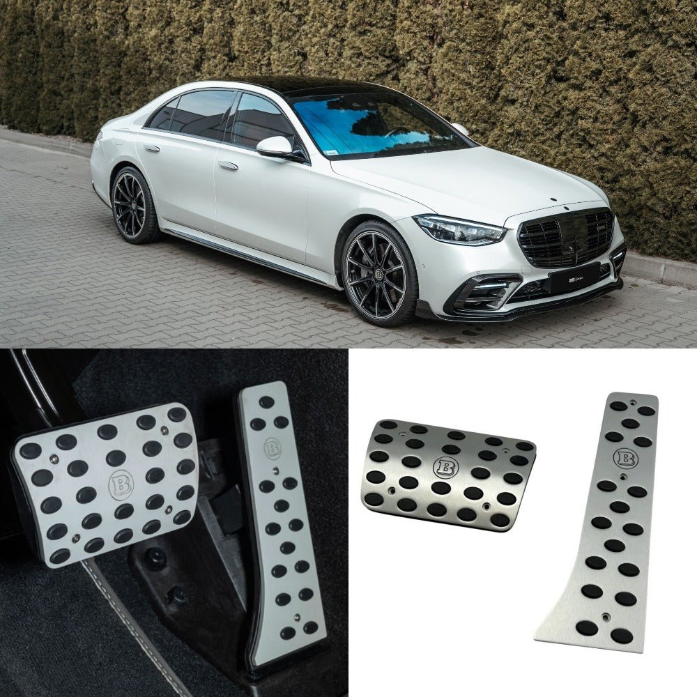 Aluminum GREY Brabus Pedal Kit for Mercedes-Benz S-Class W223 AMG