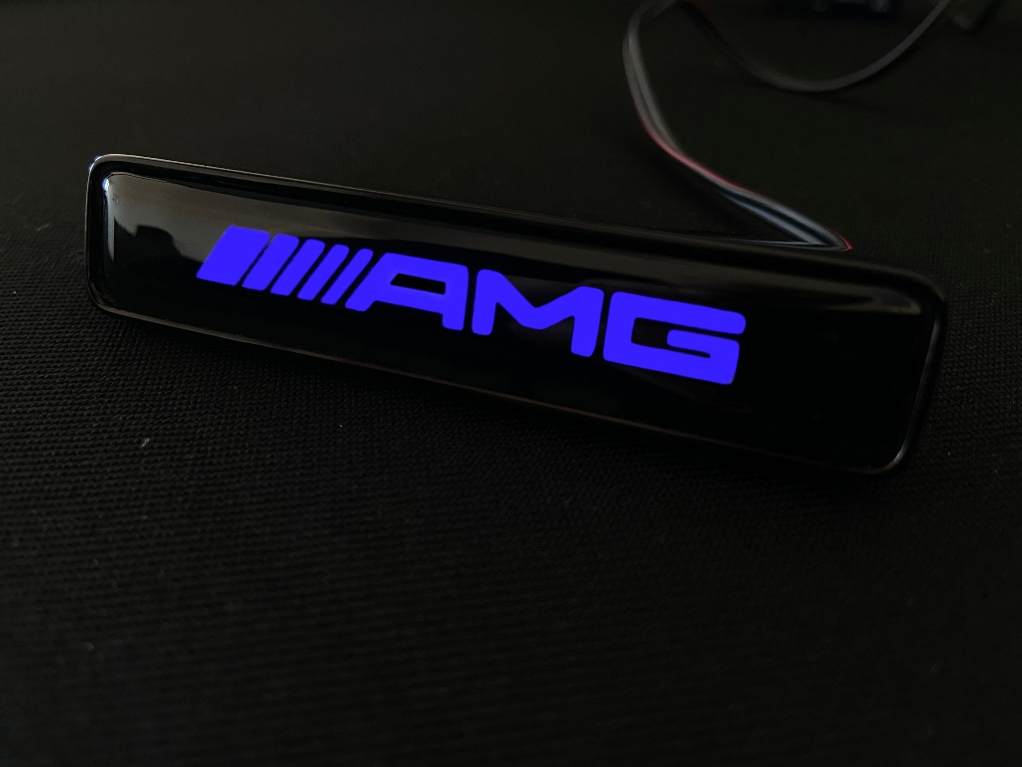AMG style Front Grille Blue LED Illuminated Logo Badge Emblem for Mercedes Benz G-Wagon G-Class W463 W463A W464