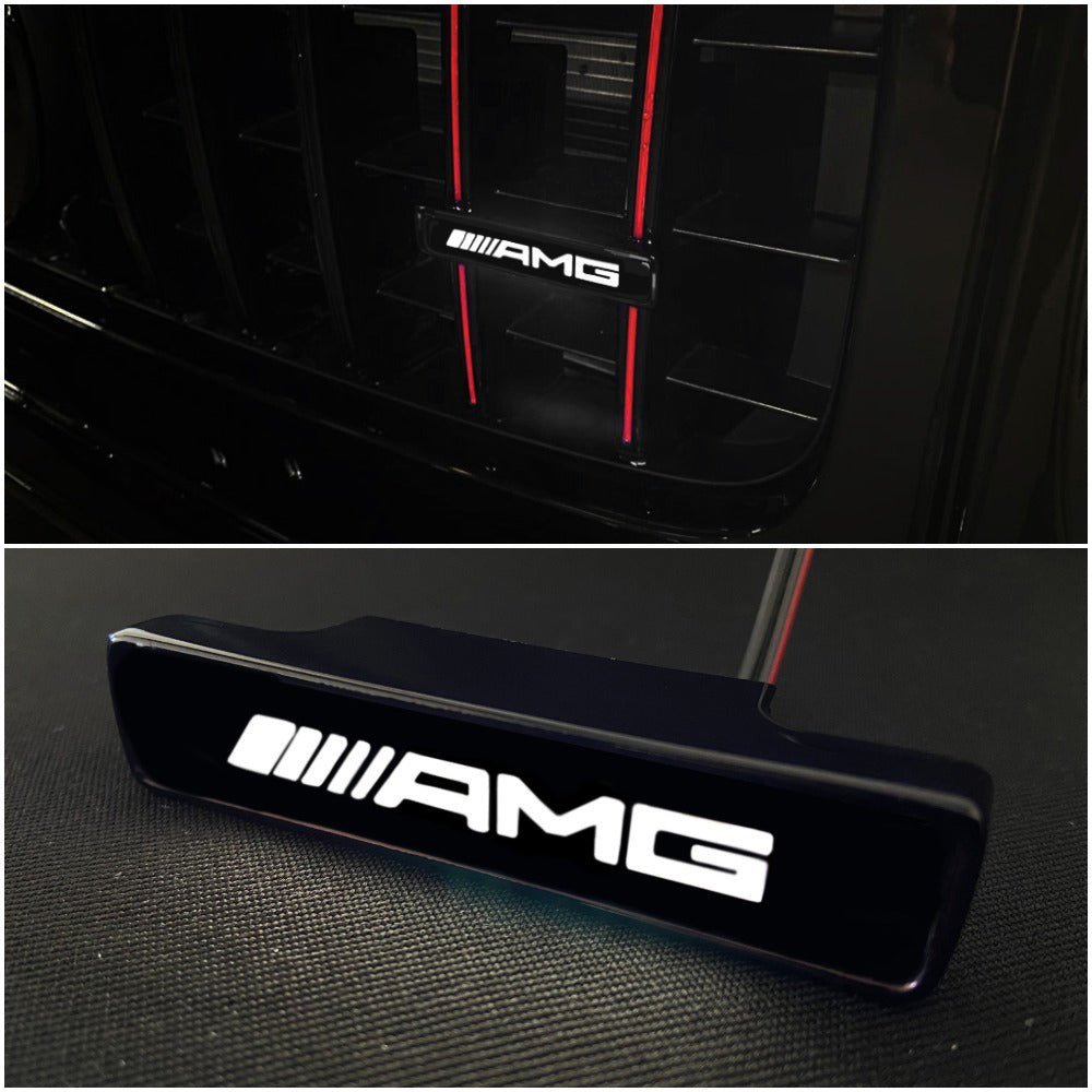 AMG style Front Grille white LED Illuminated Logo Badge Emblem for Mercedes Benz G-Wagon G-Class W463 W463A W464