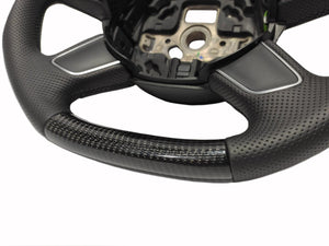 Audi A4 B8 Q5 Q7 Steering Wheel Carbon Leather