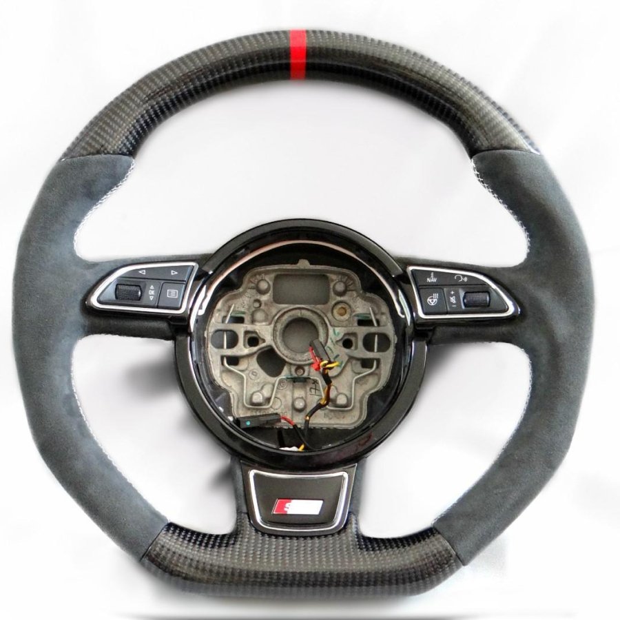 Audi A6 S6 A7 S7 A8 S8 Steering Wheel Carbon Alcantara