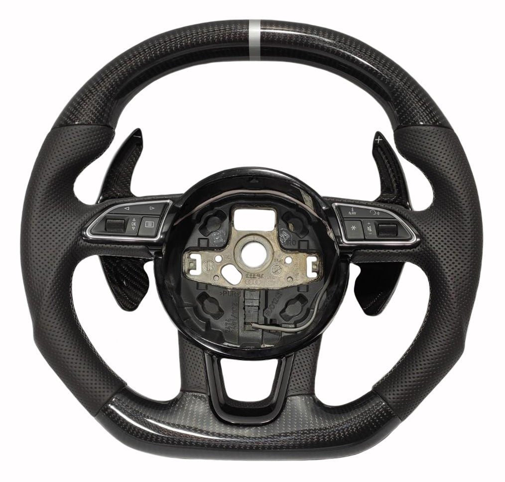 Audi Q5 SQ5 Q7 A1 A3 SQ7 Steering Wheel Carbon Leather