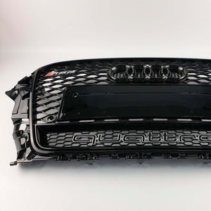 Rejilla del radiador del parachoques delantero Audi RS3 Black Quattro para Audi A3 2012-2015