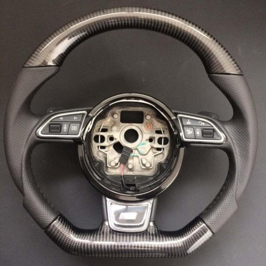 Audi RS6 RS4 RS5 RS7 SQ5 S4 S5 Steering Wheel Carbon Leather