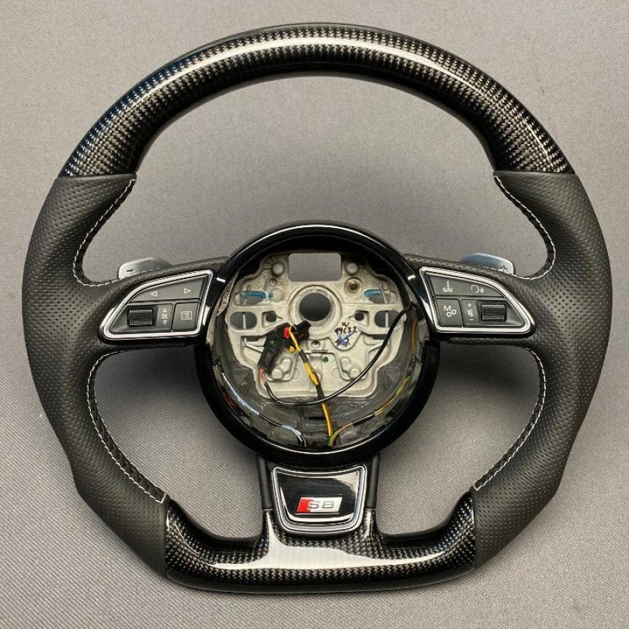 Audi S8 Steering Wheel Carbon Leather