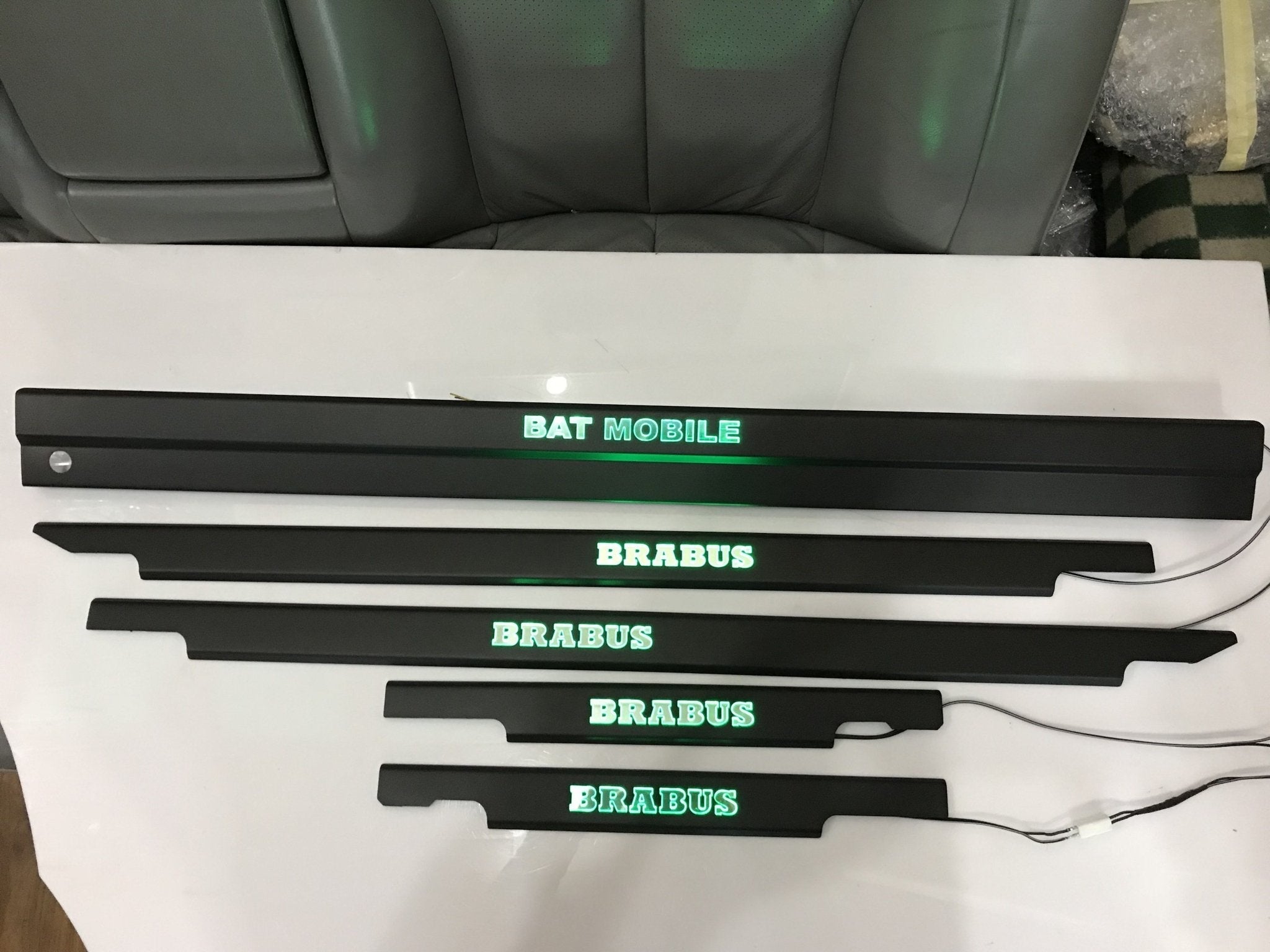 Bat Mobile Brabus LED Illuminated Door Sills 4 or 5 pcs for Mercedes-Benz G-Class W463