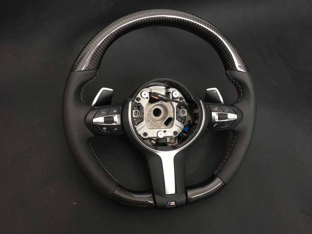 BMW F30 F31 F15 F16 Steering Wheel Carbon Leather M style