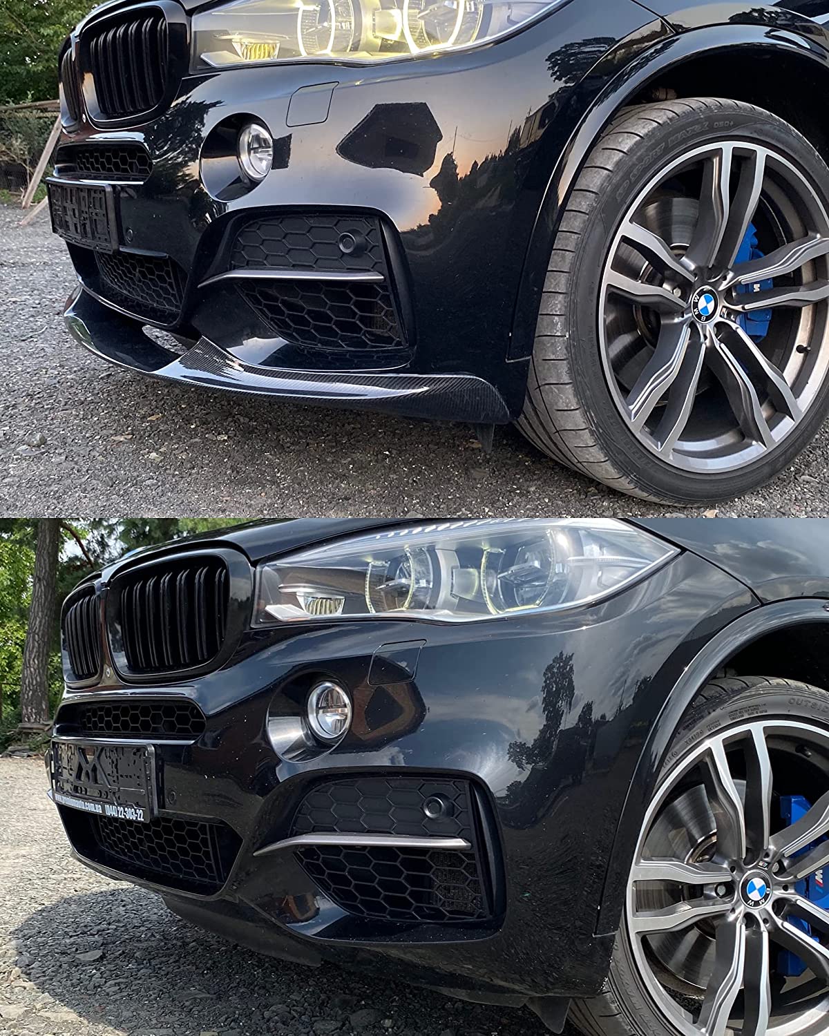 BMW X5 F15 Front Bumper Carbon Lip Spoiler