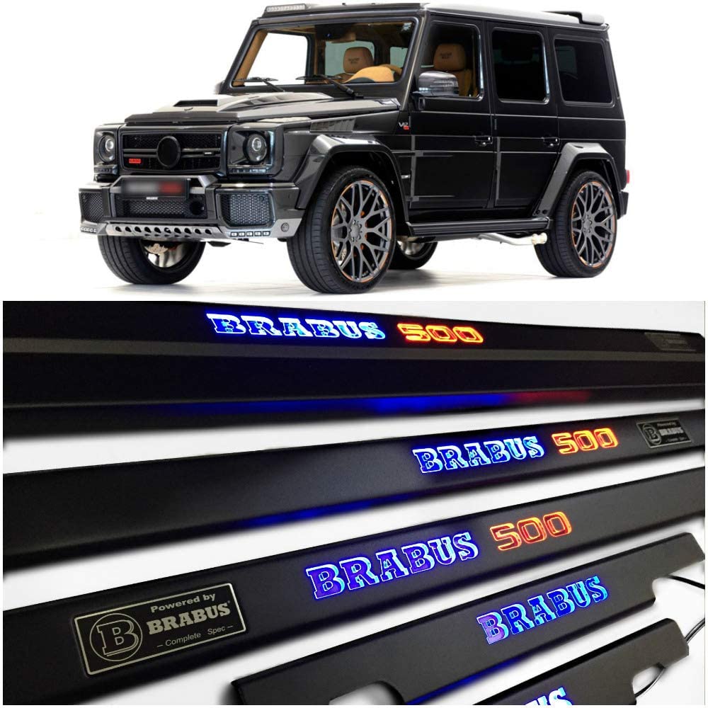 Brabus 500 LED Illuminated Door Sills 4 or 5 pcs for Mercedes-Benz G-Class W463