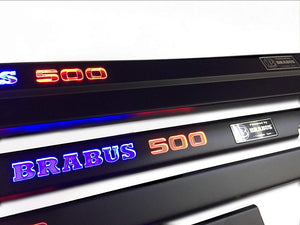 Brabus 500 Umbrales de puerta iluminados con LED 4 o 5 piezas para Mercedes-Benz Clase G W463 