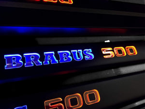 Brabus 500 Umbrales de puerta iluminados con LED 4 o 5 piezas para Mercedes-Benz Clase G W463 