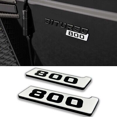 Brabus 700 800 900 XLP superwhite carbon metallic emblems logo badges set for Mercedes-Benz W463 W463A