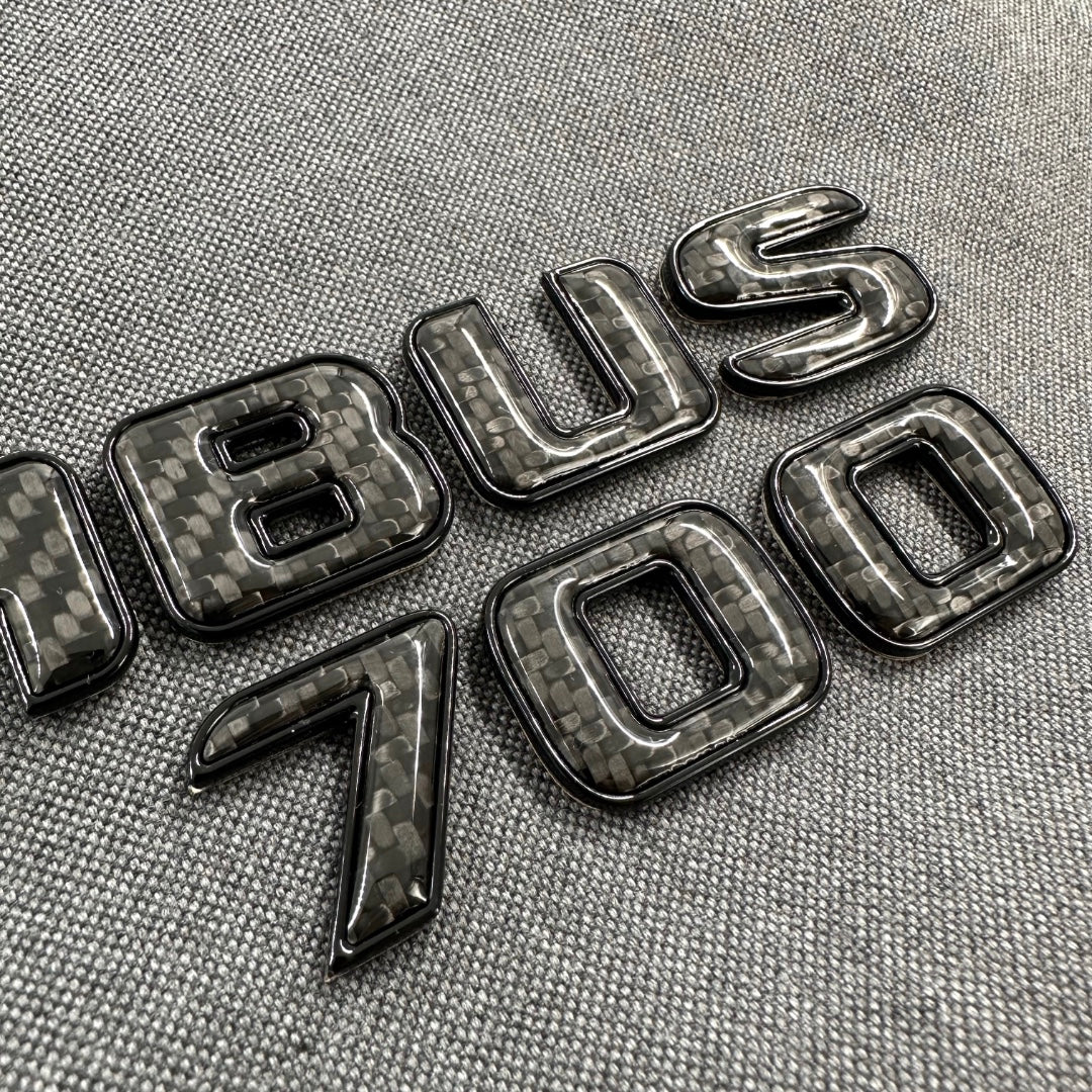 Brabus 700 emblem logo BLACK metallic with carbon for Mercedes-Benz W463A W464 G-Class