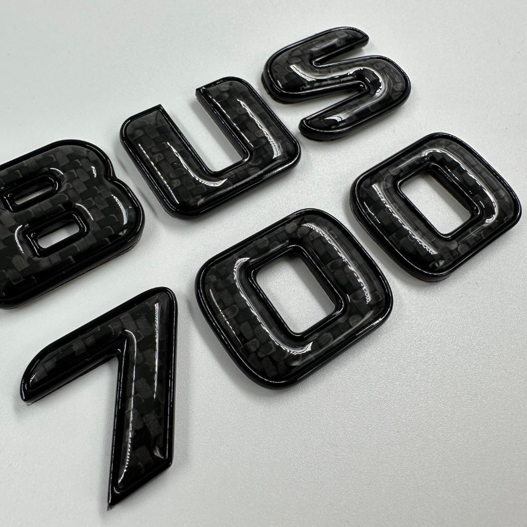 Brabus 700 emblem logo BLACK metallic with carbon for Mercedes-Benz W463A W464 G-Class