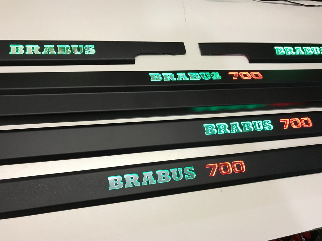 Brabus 700 LED Illuminated Door Sills 4 or 5 pcs for Mercedes-Benz G-Class W463