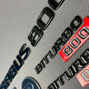Brabus 800 badges stickers emblems logo set for Mercedes-Benz W463 W463A G-Class