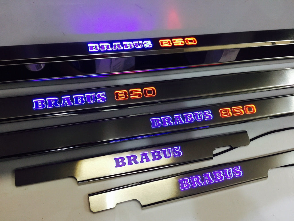 Brabus 850 LED Illuminated Door Sills 4 or 5 pcs for Mercedes-Benz G-Class W463