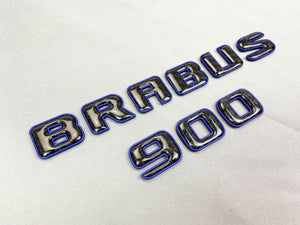 Brabus 900 emblem logo Blue metallic with carbon for Mercedes-Benz W463 W463A W464 G-Class
