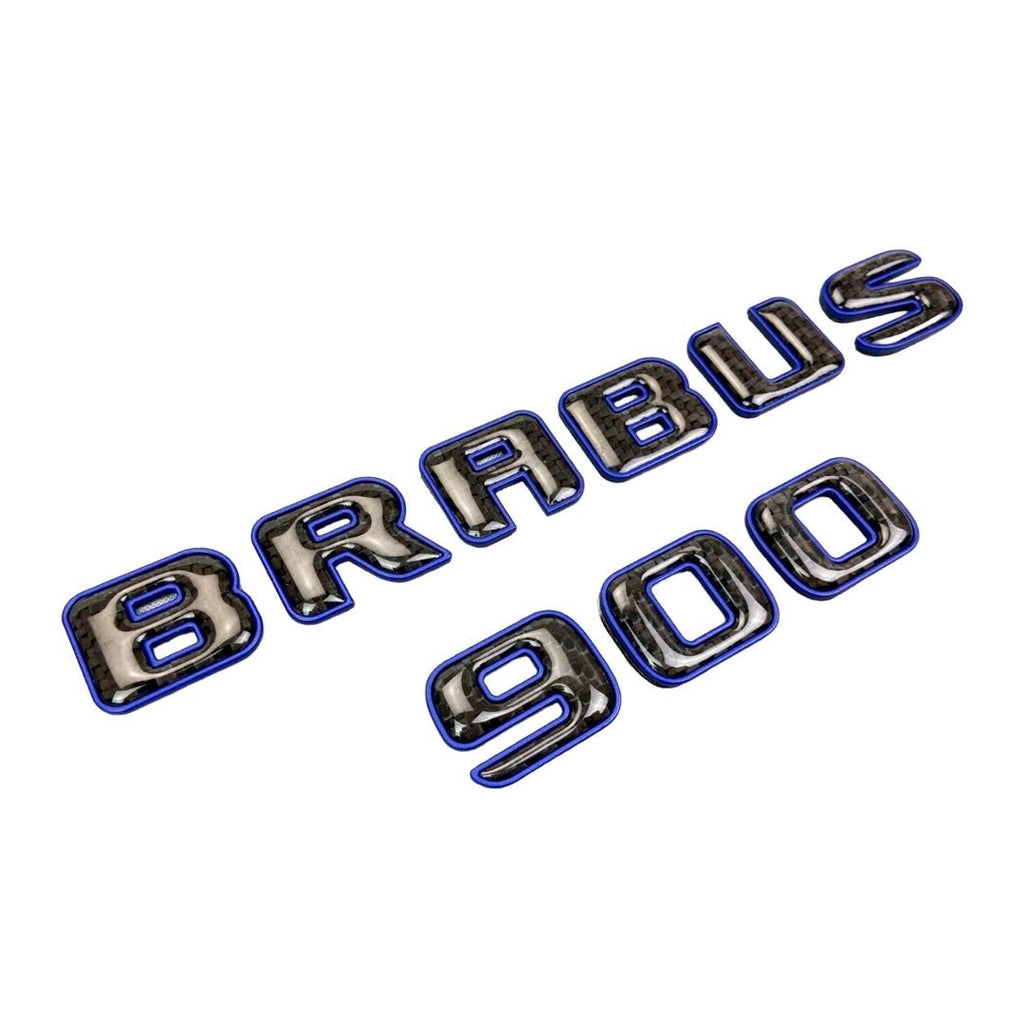 Brabus 900 emblem logo Blue metallic with carbon for Mercedes-Benz W463 W463A W464 G-Class