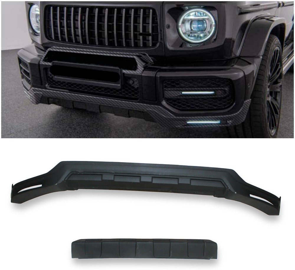 Brabus Fiberglass Lip Spoiler with LEDs for Front AMG Bumper Mercedes-Benz W463A G63