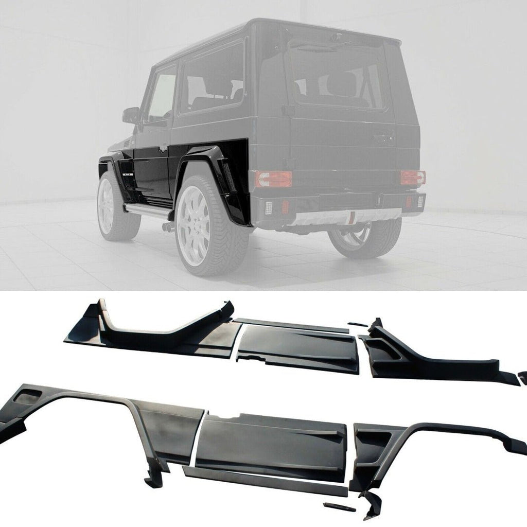 Kit de carrocería Brabus Widestar de fibra de vidrio con elementos de carbono para Mercedes-Benz Clase G W463 3 puertas (16 elementos)