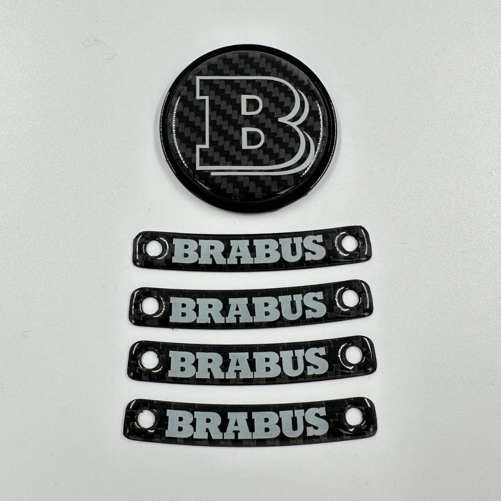 Brabus Grey badge logo emblem set for Mercedes-Benz W463A W464 G-Class