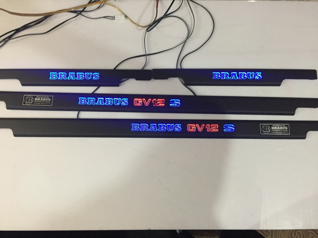 Brabus GV12 S LED Illuminated Door Sills 4 or 5 pcs for Mercedes-Benz G-Class W463