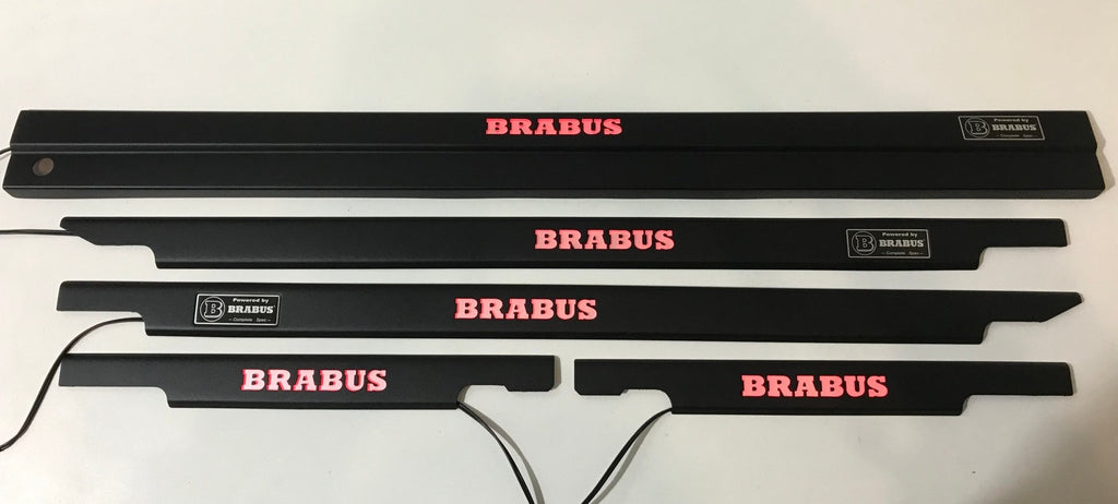 Brabus black door sills with red LEDs for Mercedes-Benz G-Class W463