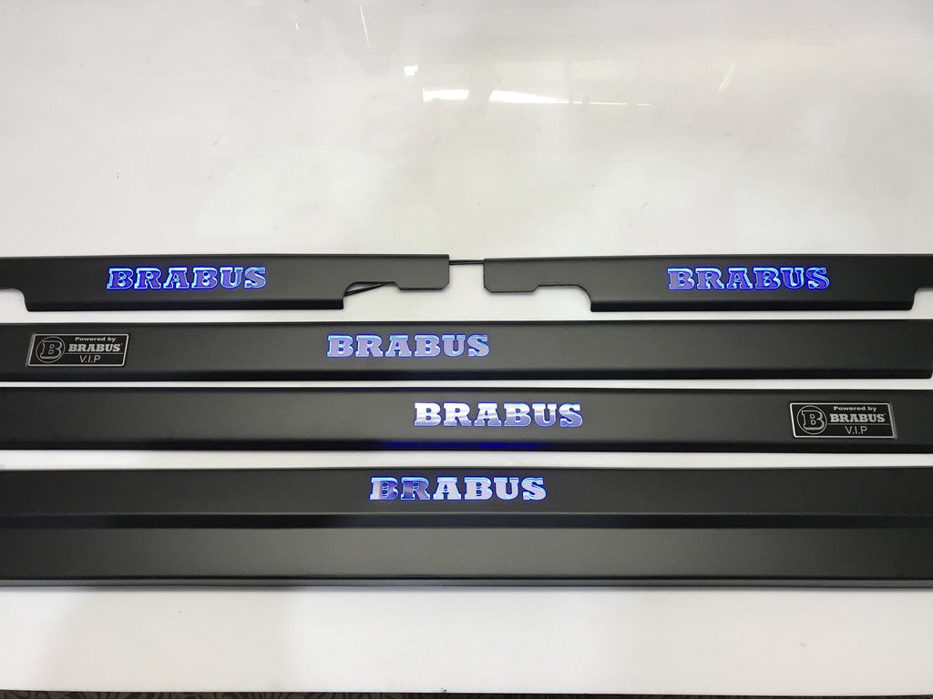 Brabus black door sills with blue LEDs for Mercedes-Benz G-Class W463