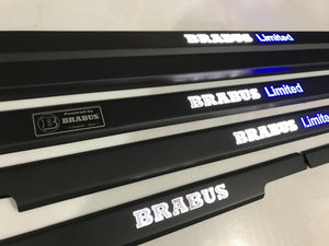 Black door sills Brabus Limited white blue LEDs for Mercedes-Benz G-Class W463