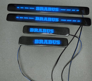 Carbonfaser-Einstiegsleisten im Brabus-Stil, LED, blau beleuchtet, für Mercedes-Benz W463a W464 G Wagon