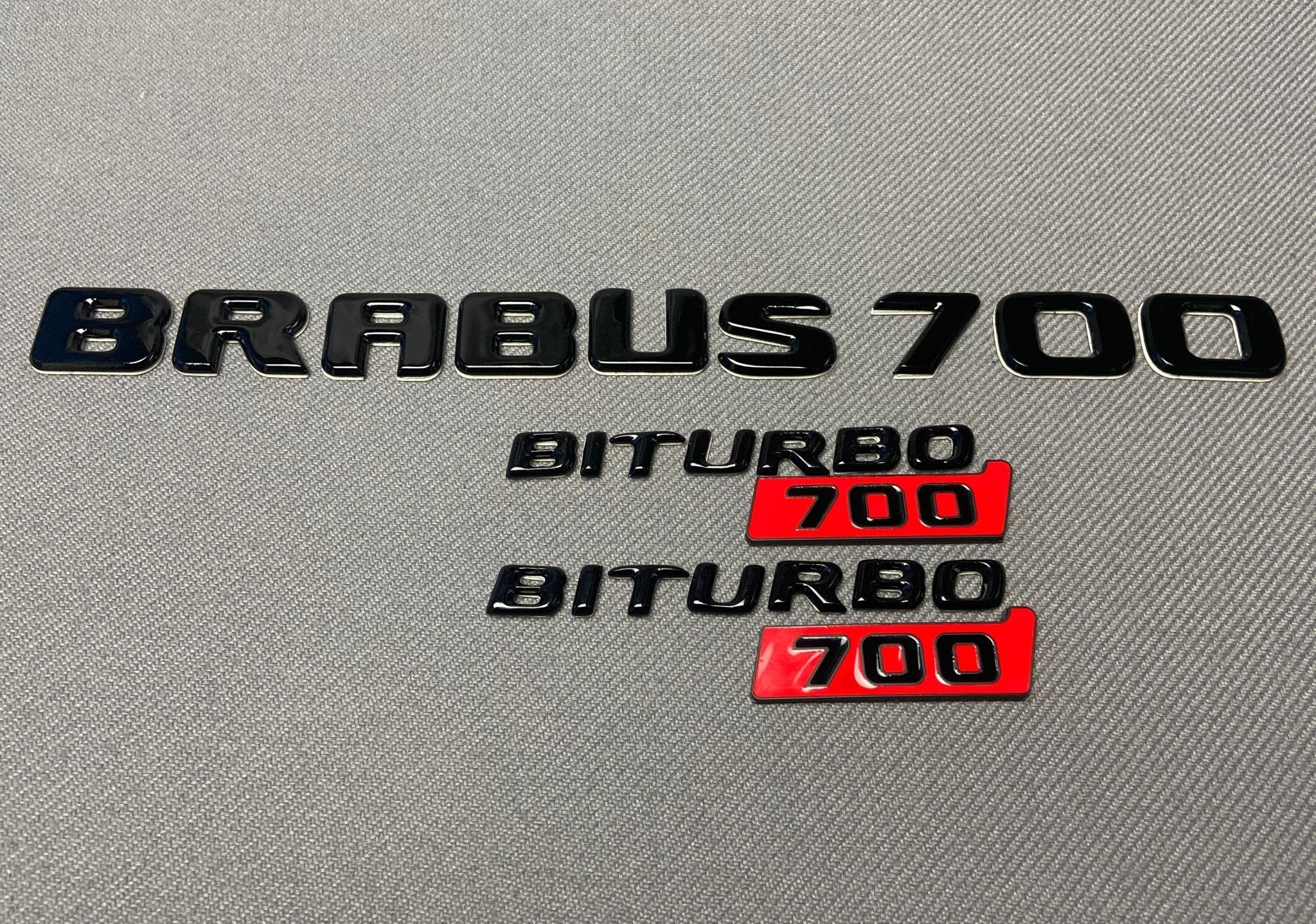 Brabus style set of Badges 700 G700 biturbo Compatible with Mercedes-Benz W463 W463A G-Wagon G-Class