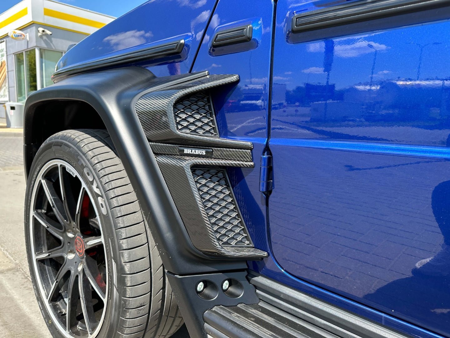 Brabus Widestar Style Karbonfaser-Bodykit-Einsätze mit Front- und Heckdiffusoren, 10 Stück, für Mercedes-Benz G-Wagon G-Klasse W463A W464 G63 G500