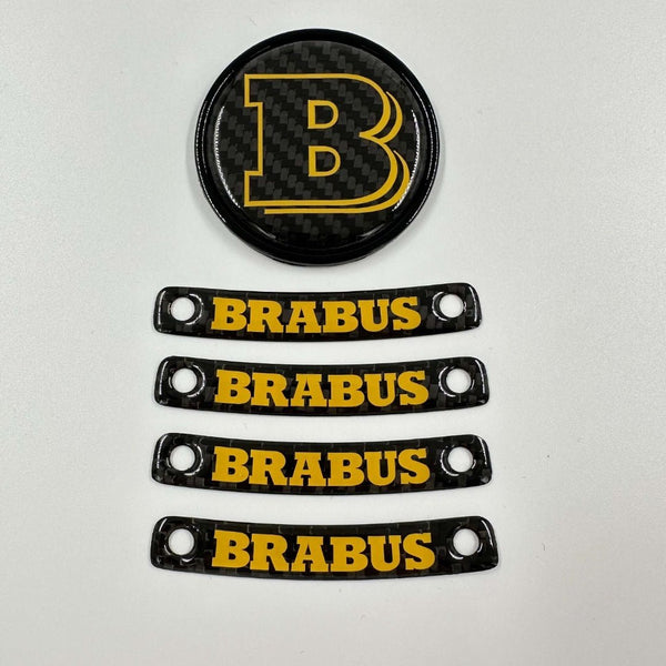 Brabus Yellow badge logo emblem set for Mercedes-Benz W463A W464 G-Cla – Kubay  Carbon Company