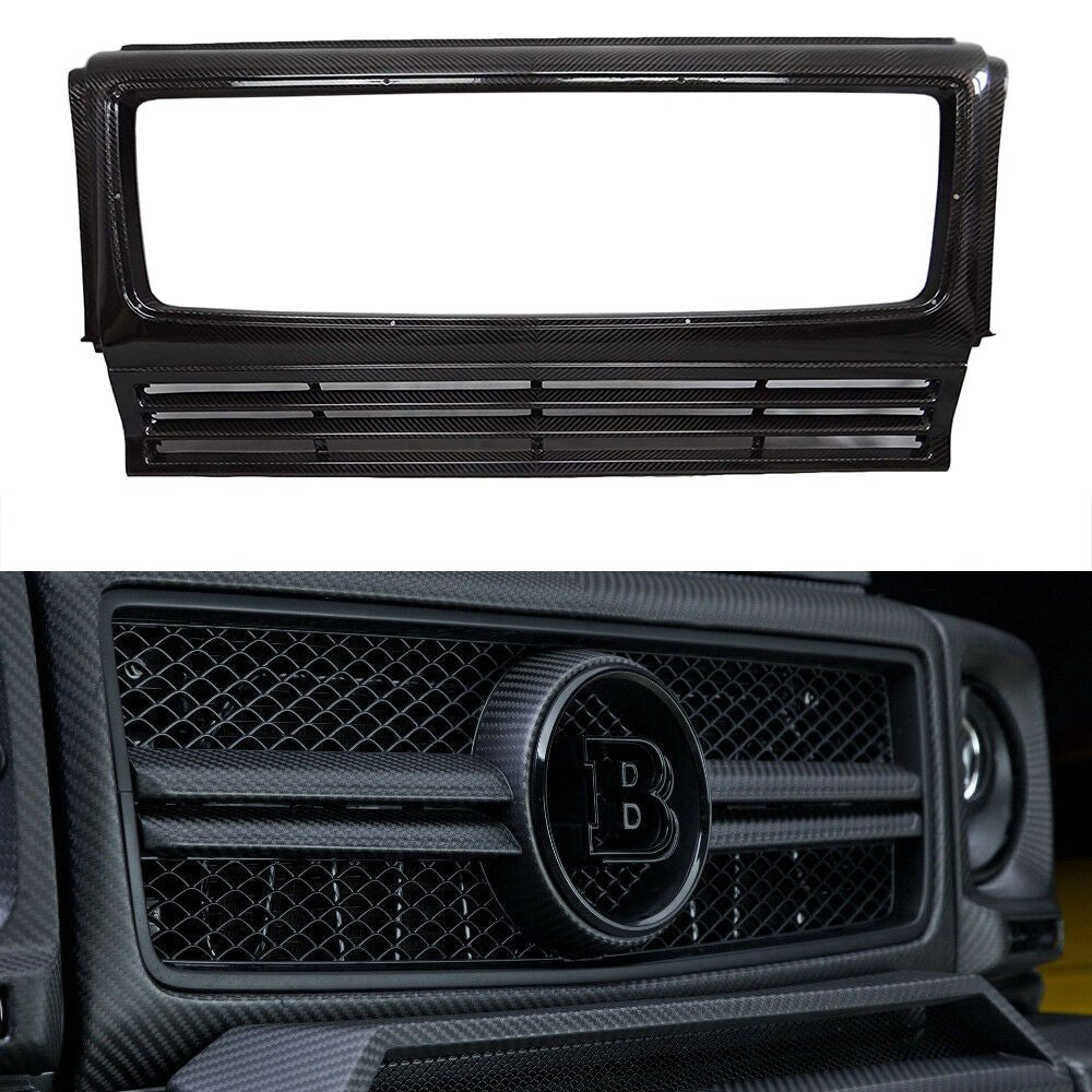 Carbon AMG Brabus front grille frame trim for Mercedes W463 G Wagon