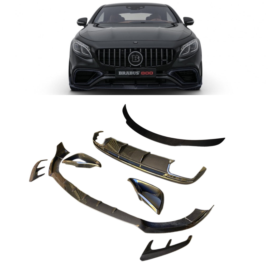 Kit de carrocería Brabus de fibra de carbono para Mercedes-Benz Clase S С217 S63 Coupé