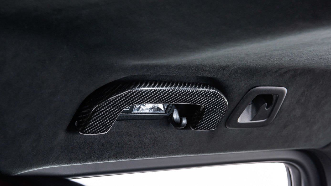 Embellecedor interior de manijas Brabus de fibra de carbono para Mercedes Clase G W463A G63 AMG