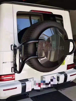 Carbon fiber Brabus rear spare wheel cover for Mercedes-Benz W463a W464 G-Wagon 4x4 Squared