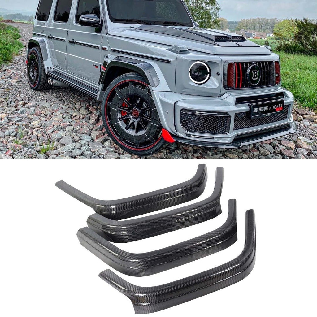 Carbon fiber fender flares extensions covers Brabus G900 Rocket style for Mercedes-Benz G-Class W463A