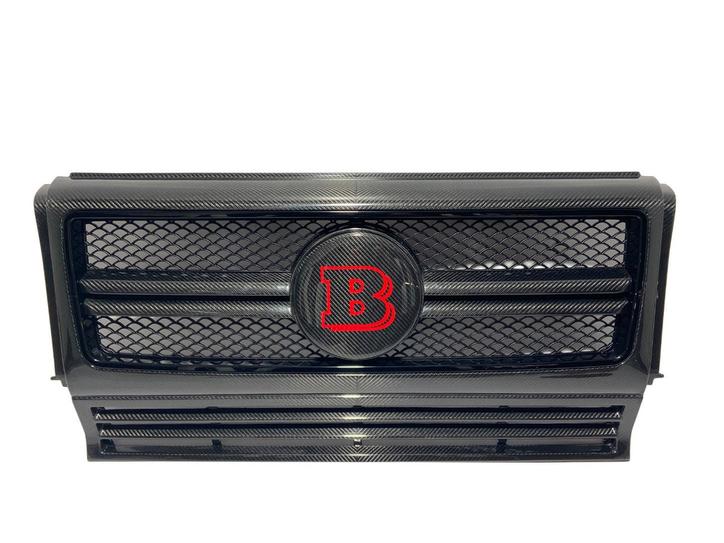 Carbon Fiber Front Brabus Grille complete for Mercedes-Benz G-Wagon W463