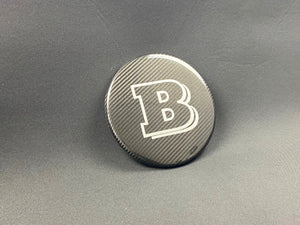 Kohlefaser-Frontgrill, graues Abzeichen, Emblem, Logo von Brabus für Mercedes-Benz G-Wagon, G-Klasse W463